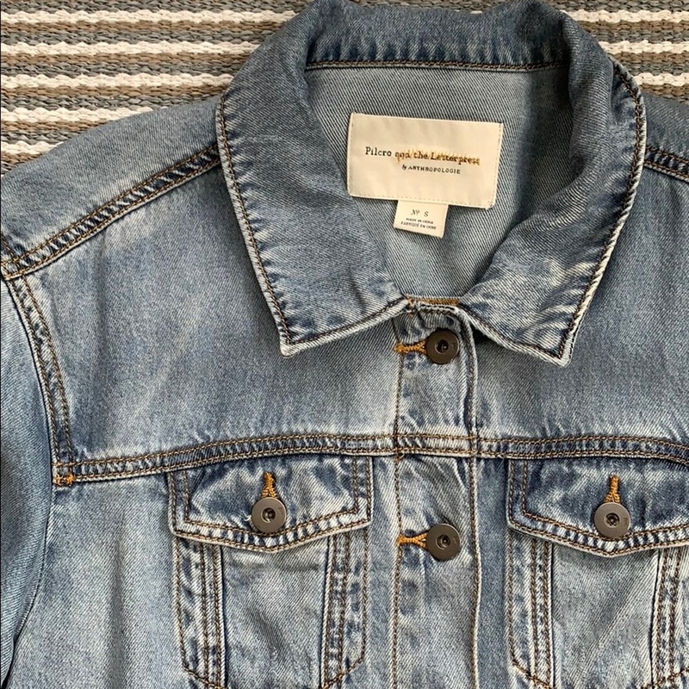 Anthropologie Pilcro Relaxed TruckerJacket. Sz S